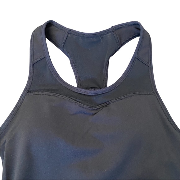 Athleta NWOT Black Spiral Support Racerback Tank Top With Built in Bra XXS - Picture 4 of 12